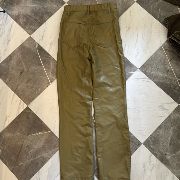 Abercrombie and Fitch vegan leather 90s straight pants - Picture 3 of 3